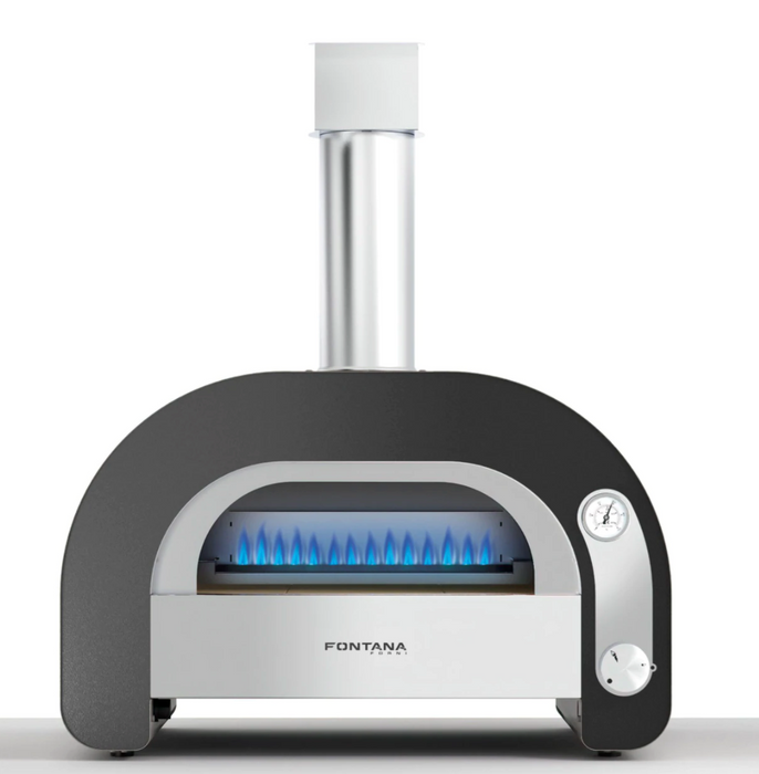 Contemporary Outdoor Kitchen 272 Series Cross-ray 4-Burner + Fontana Maestro 60 Gas