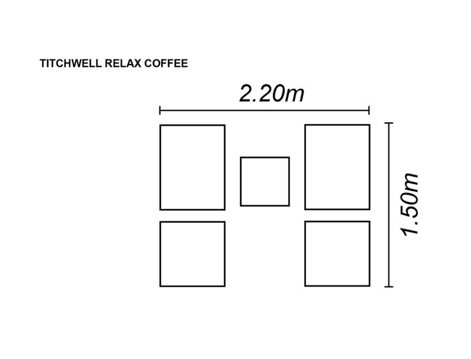 Titchwell Relax Coffee Set Grey