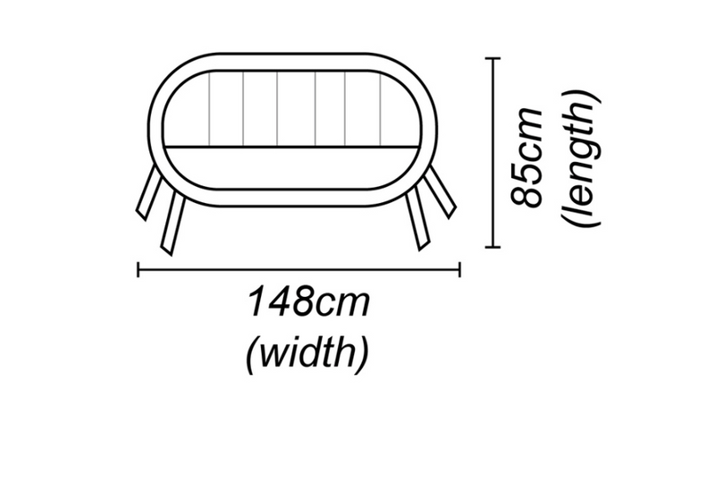 Chedworth Curve Bench