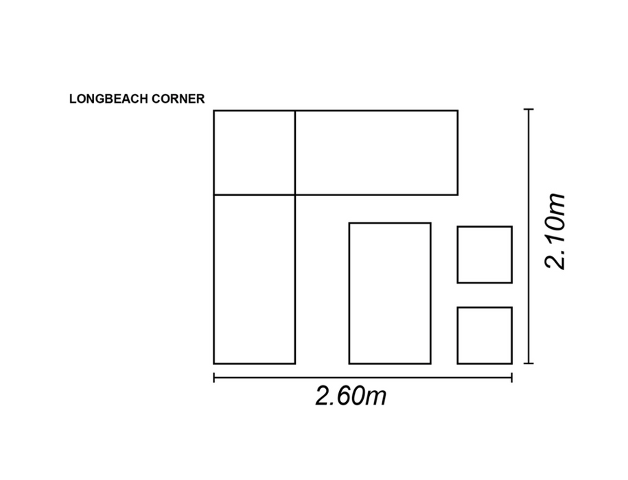 Longbeach Corner Sofa Set