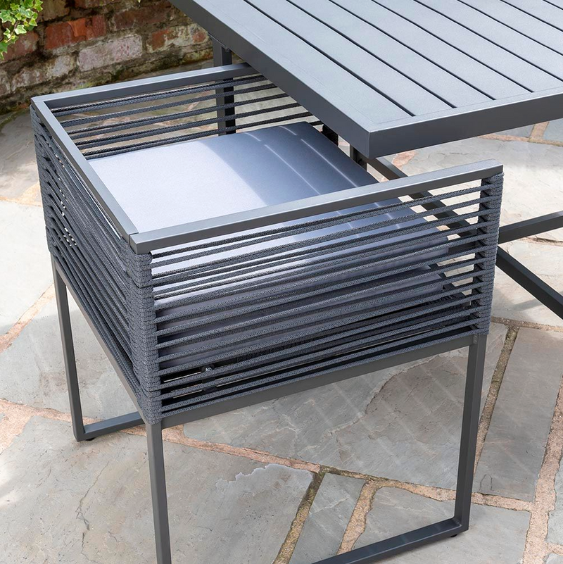 Sheringham Aluminium Rope Cube Dining Set