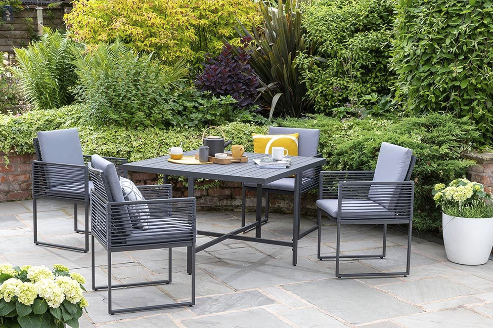 Aluminium dining set online outdoor