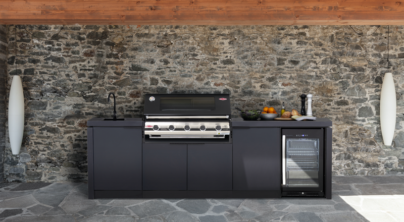 Cabinex Classic Outdoor Kitchen With Signature S3000E 4 Burner BBQ Black