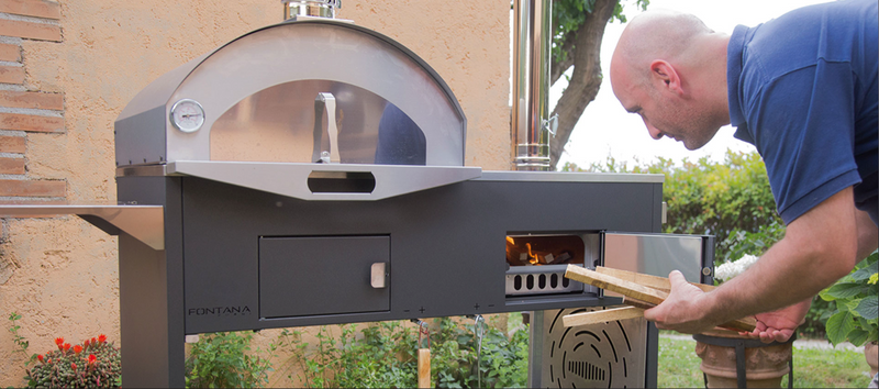 Fontana Pizza and Cucina Charcoal and Wood Fired BBQ Oven