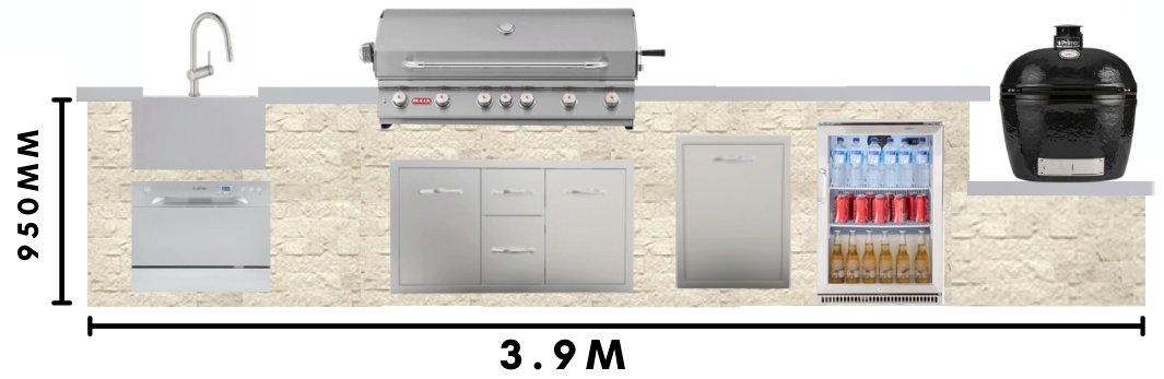 Prime Polar 4M Complete Outdoor + Dishwasher kitchen-Bespoke