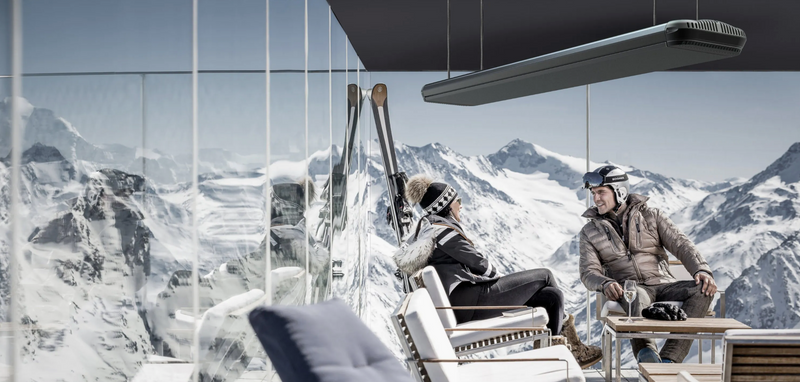 MO-EL Heatwave Hot Top 1800W Infrared Heater (Black)