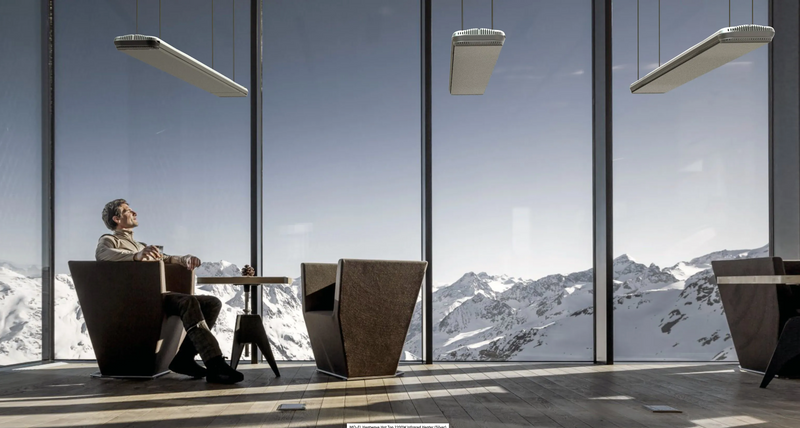 MO-EL Heatwave Hot Top 2200W Infrared Heater (Silver)