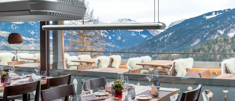 MO-EL Heatwave Hot Top 2200W Infrared Heater (Silver)