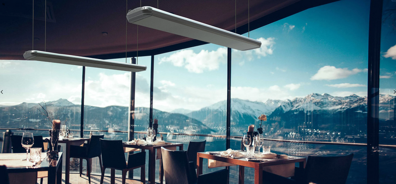 MO-EL Heatwave Hot Top 2950W Infrared Heater (Silver)