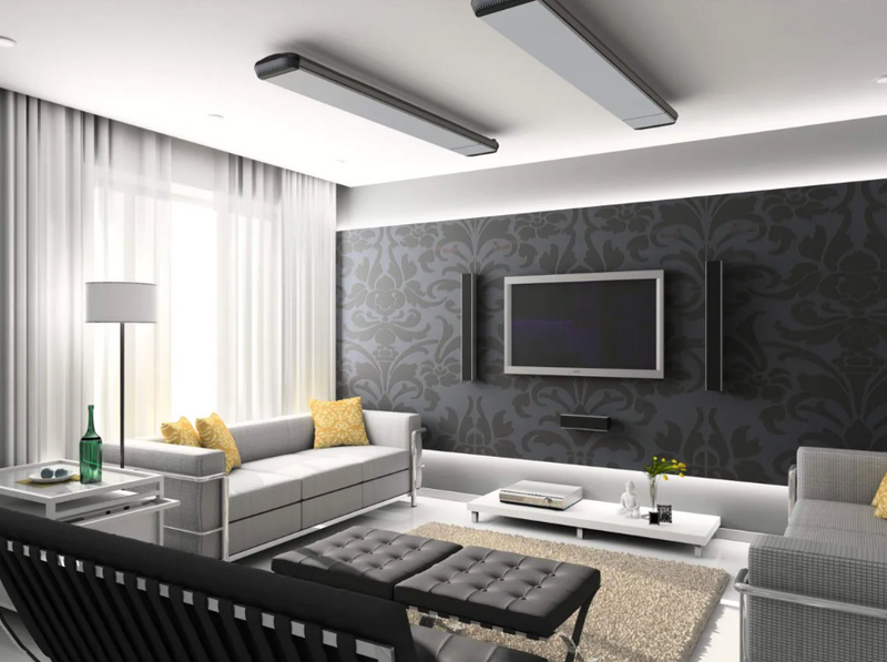 MO-EL Heatwave Hot Top 2950W Infrared Heater with Remote Control (Silver)