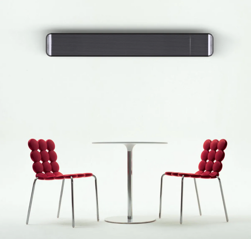 MO-EL Heatwave Hot Top 2400W Infrared Heater with Remote Control (Black)