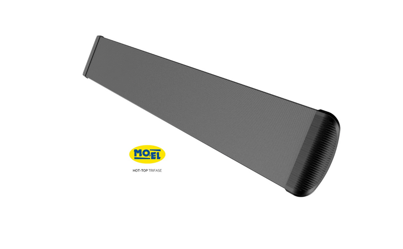 MO-EL Heatwave Hot Top 3000W Commercial 3 Phase Infrared Heater (Black)