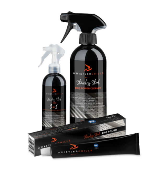 Whistler Clean, Polish & Shine Stainless Steel BBQ 3 in 1