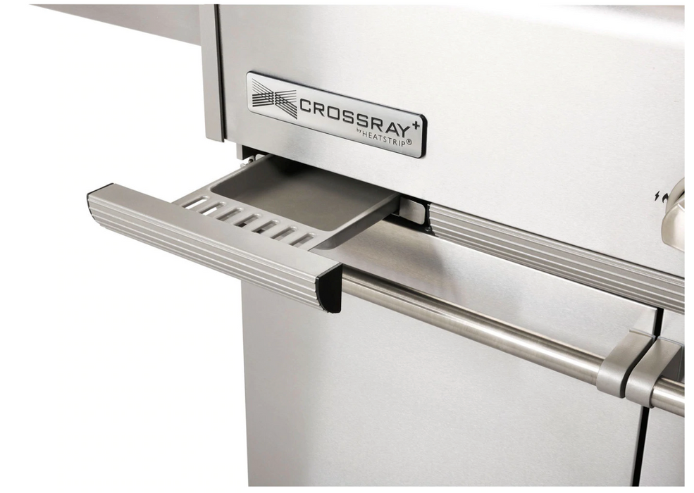 GrandPro Outdoor Kitchen 272 Series Cross-ray 4-Burner + Double Fridges + Free Pizza Oven