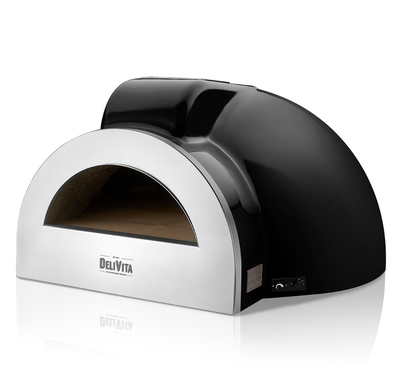 Delivita - Pro Dual Fuel Deluxe complete Collection- Very Black + Flue Pipe & Rain cap