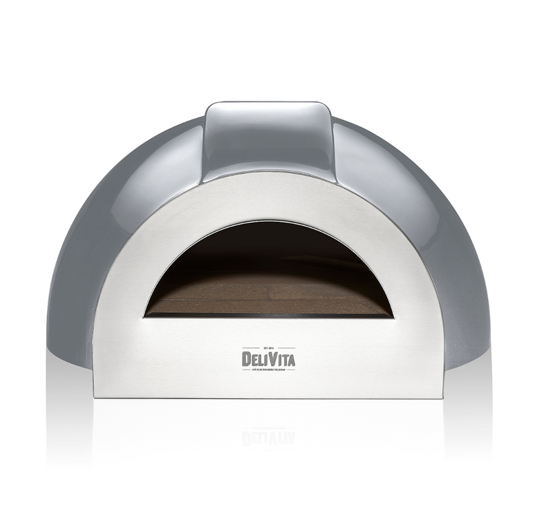 Delivita - Pro Dual Fuel - Hale Grey + Flue Pipe & Rain cap