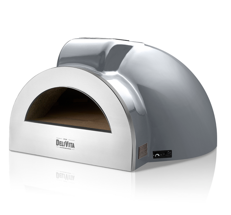 Delivita - Pro Dual Fuel - Hale Grey + Flue Pipe & Rain cap