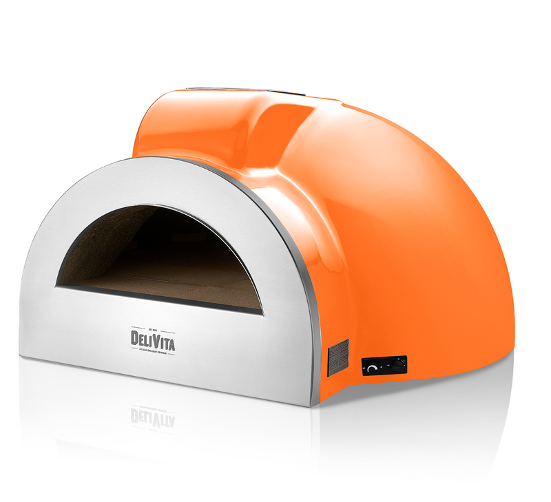 Delivita - Pro Dual Fuel Deluxe complete Collection- Orange Blaze + Flue Pipe & Rain cap
