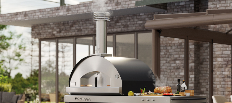 Fontana Mangiafuoco Build in Wood Pizza Oven - Anthracite