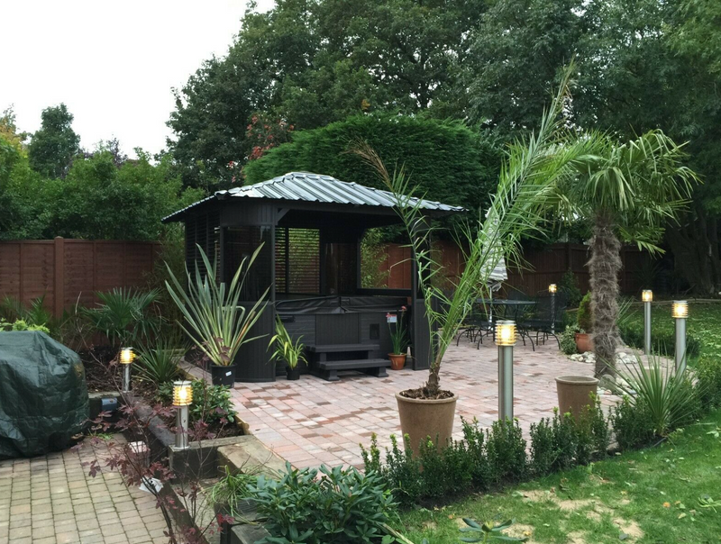 Frazer Brown Square Gazebo, (W)3.37m (D)3.37m