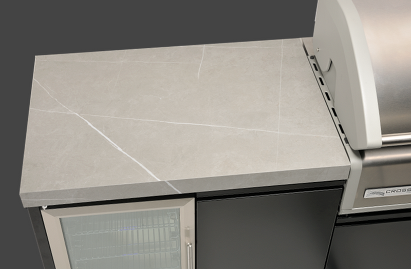 GrandPro Outdoor Kitchen with CrossRay 4 Burner BBQ, - 2.8m