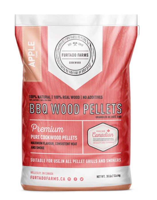 Barbecue Wood Pellets - Apple (Weight 30lb / 13.6KG)