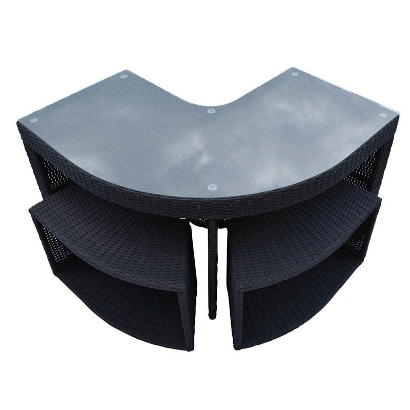 Corner Bar Set - Square Surround Furniture