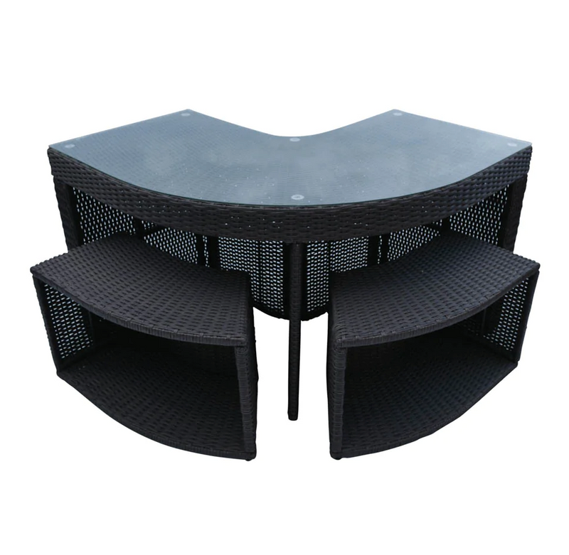 Corner Bar Set - Square Surround Furniture