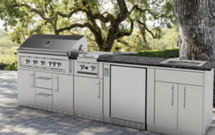Sunstone Cabinet Package DELUXE BBQ GRILL SunStone Barbecue Grills Sunstone Cabinet Package DELUXE - LPG  