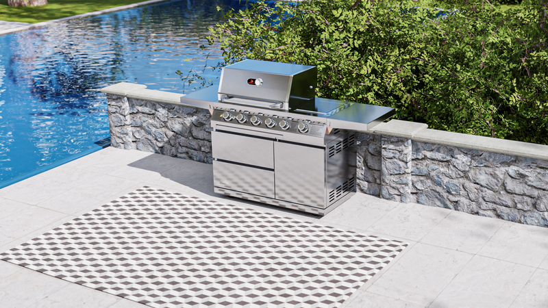 Whistler Outdoor Kitchen 4 Burner BBQ, and Double Door