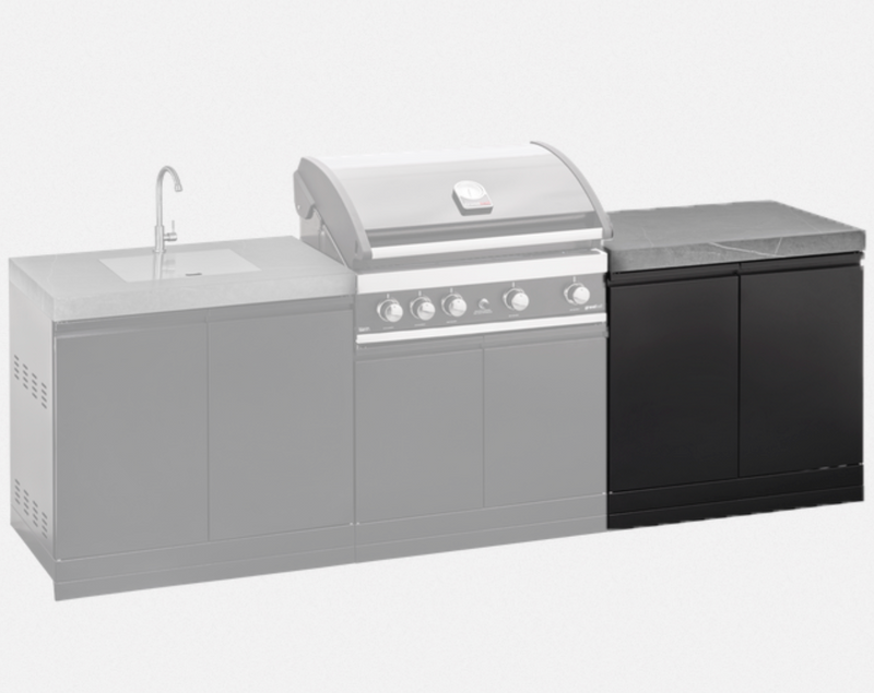 GrandPro Outdoor Double Door with Worktop Module - 90cm