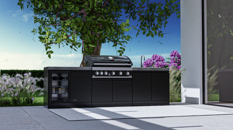 GrandPro Outdoor Kitchen Maxim 5 Burner, Fridge and Sink - 2.6m