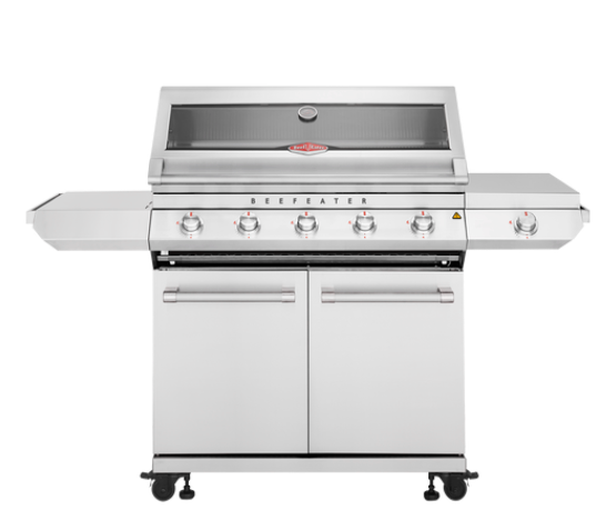 BeefEater 7000 Series Classic 5 Burner Build-In Gas Barbecue and cart