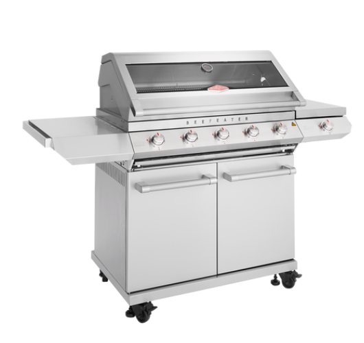 BeefEater 7000 Series Classic 5 Burner Build-In Gas Barbecue and cart