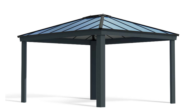 Dallas 12 ft. x 14 ft. Gazebo Kit - Grey Structure