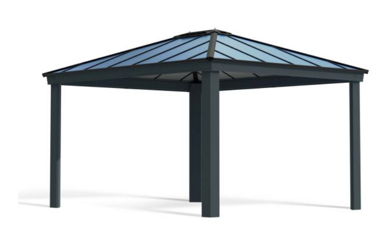 Dallas 12 ft. x 14 ft. Gazebo Kit - Grey Structure