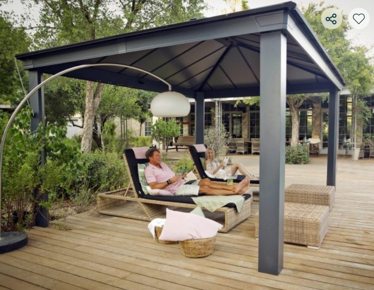 Dallas 12 ft. x 20 ft. Gazebo Kit - Grey Structure