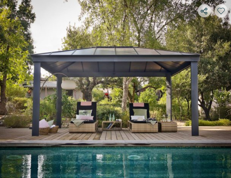 Dallas 12 ft. x 20 ft. Gazebo Kit - Grey Structure
