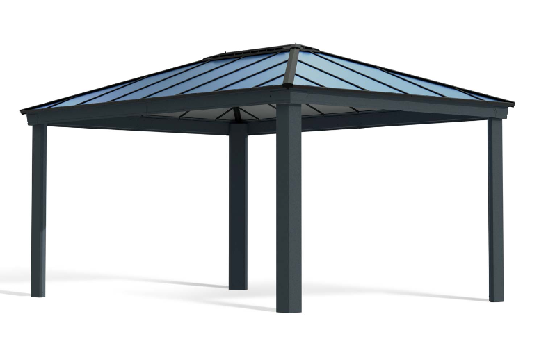 Dallas 12 ft. x 16 ft. Gazebo Kit - Grey Structure