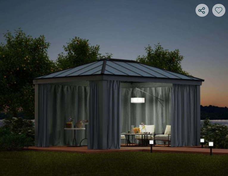 Curtain Set For Hexagonal Gazebos