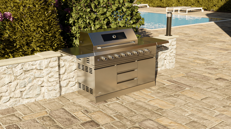 Norfolk Outdoor Kitchen Absolute 6B + Side Burner