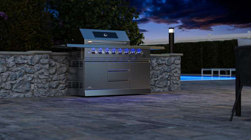 Norfolk Outdoor Kitchen Absolute 6B + Side Burner
