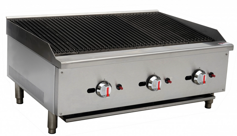 CHEFSRANGE ECB36S - 36" GAS RADIANT CHARGRILL