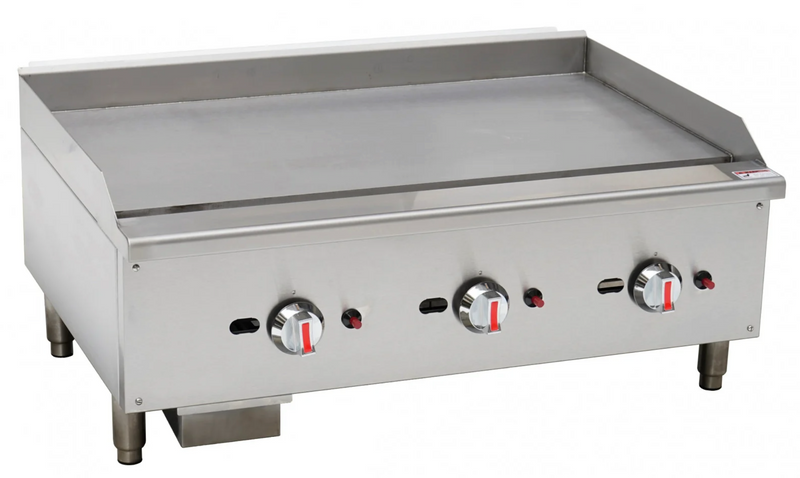 CHEFSRANGE EGG36S - 36" GAS GRIDDLE - SMOOTH PLATE