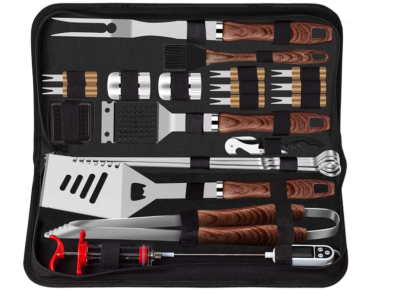 Grilling Accessories Kit, Brown