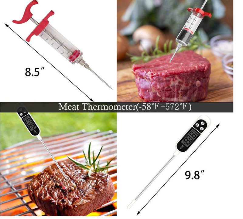 Grilling Accessories Kit, Brown