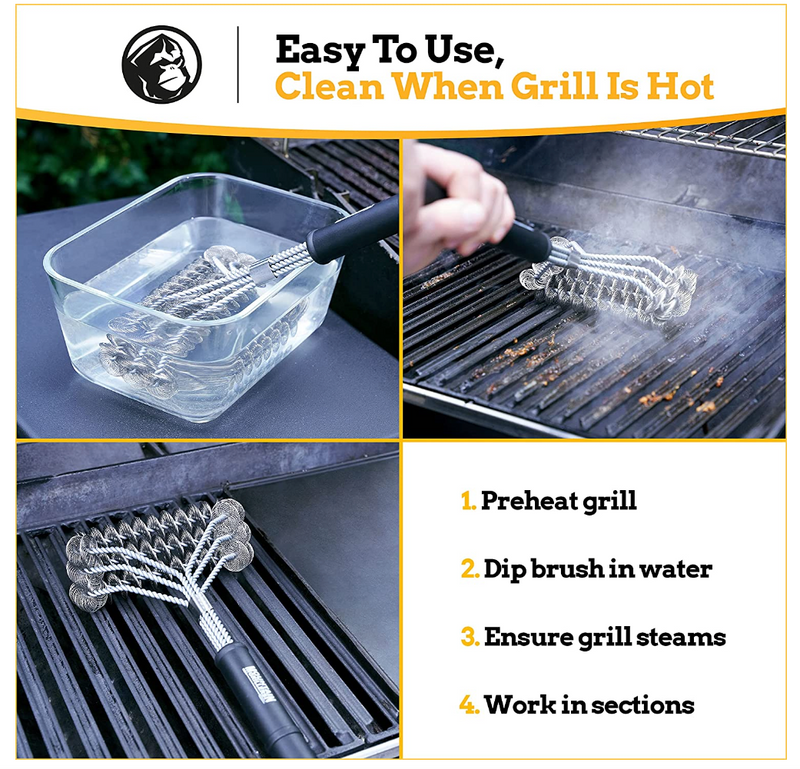 Grill Brush Bristle-Free for Barbecue - BBQ Cleaning