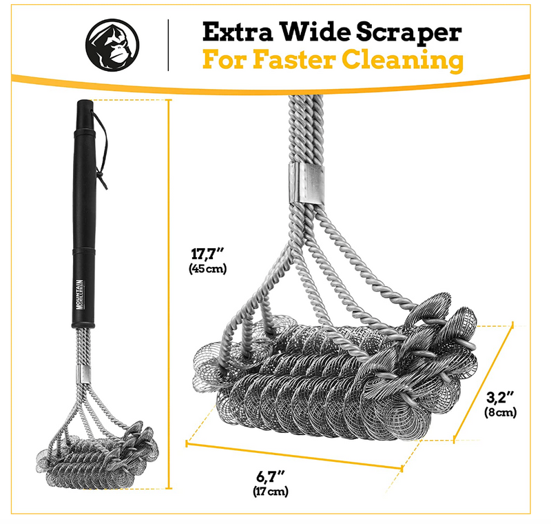 Grill Brush Bristle-Free for Barbecue - BBQ Cleaning