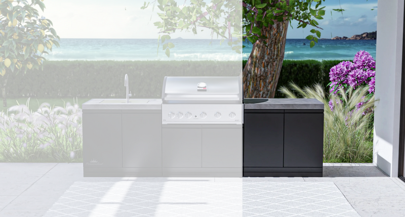 GrandPro Outdoor Double Door with Worktop Module - 90cm