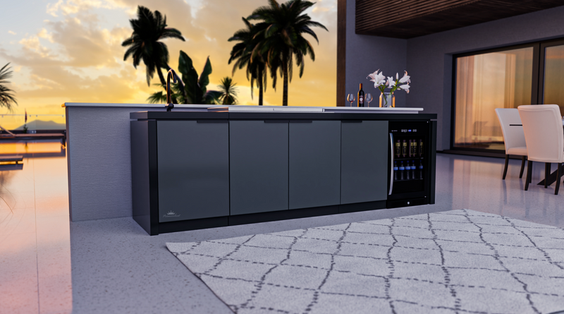 Cabinex Classic Outdoor kitchen with Fridge & Sink (BBQ Not Included)